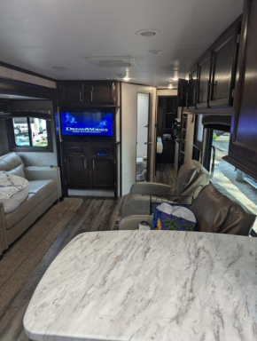 Waterfront RV with Boat dock